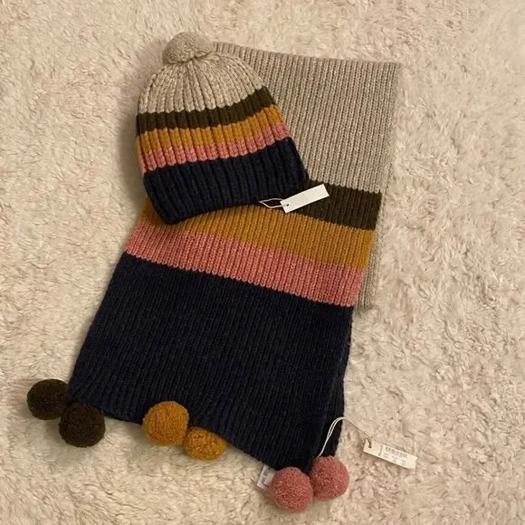 NWT Madewell Hat PomPom Multicolored - Picture 2 of 8